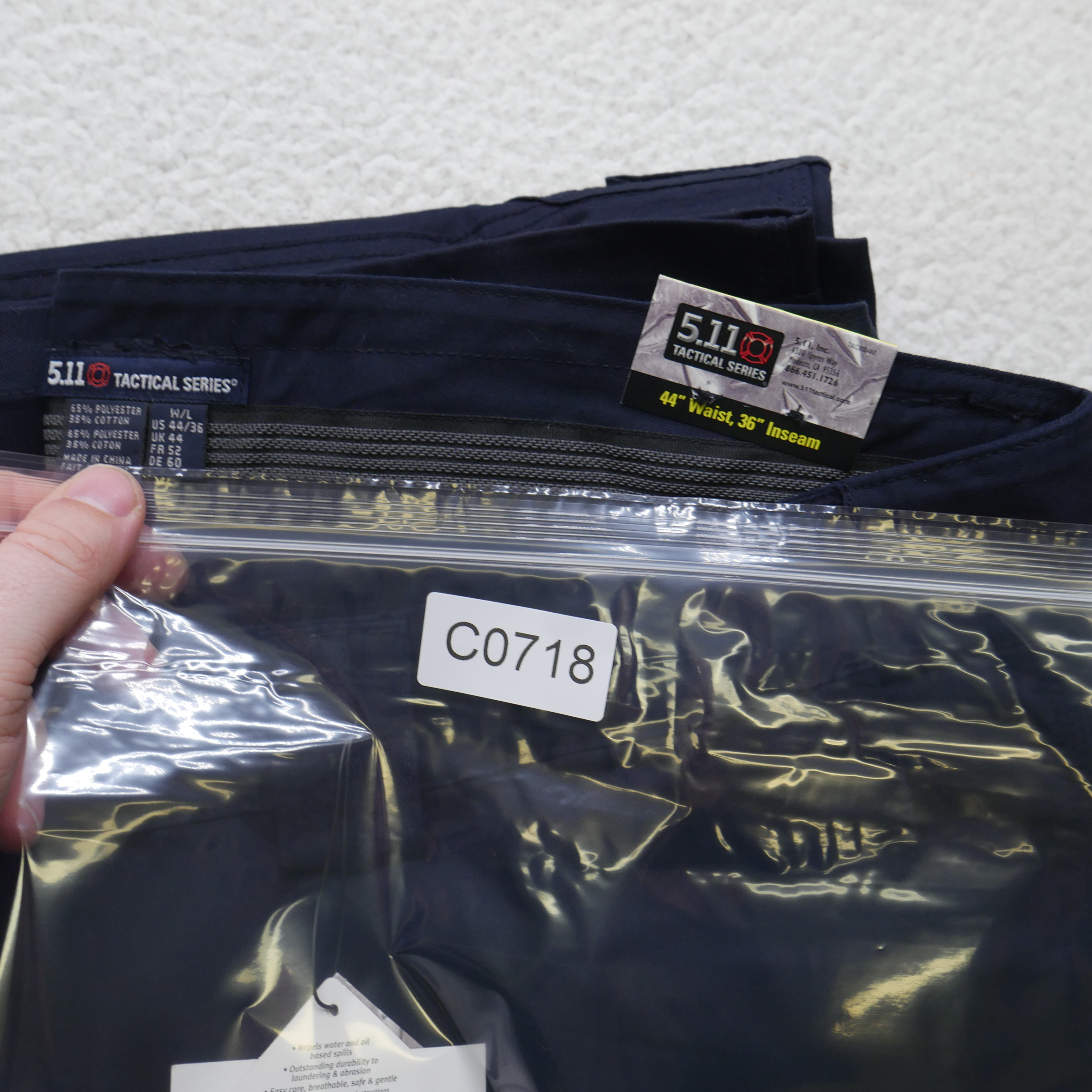 K1K 5.11 Tactical Series EMS Pants Mens 44x36 Navy Blue Cargo Work