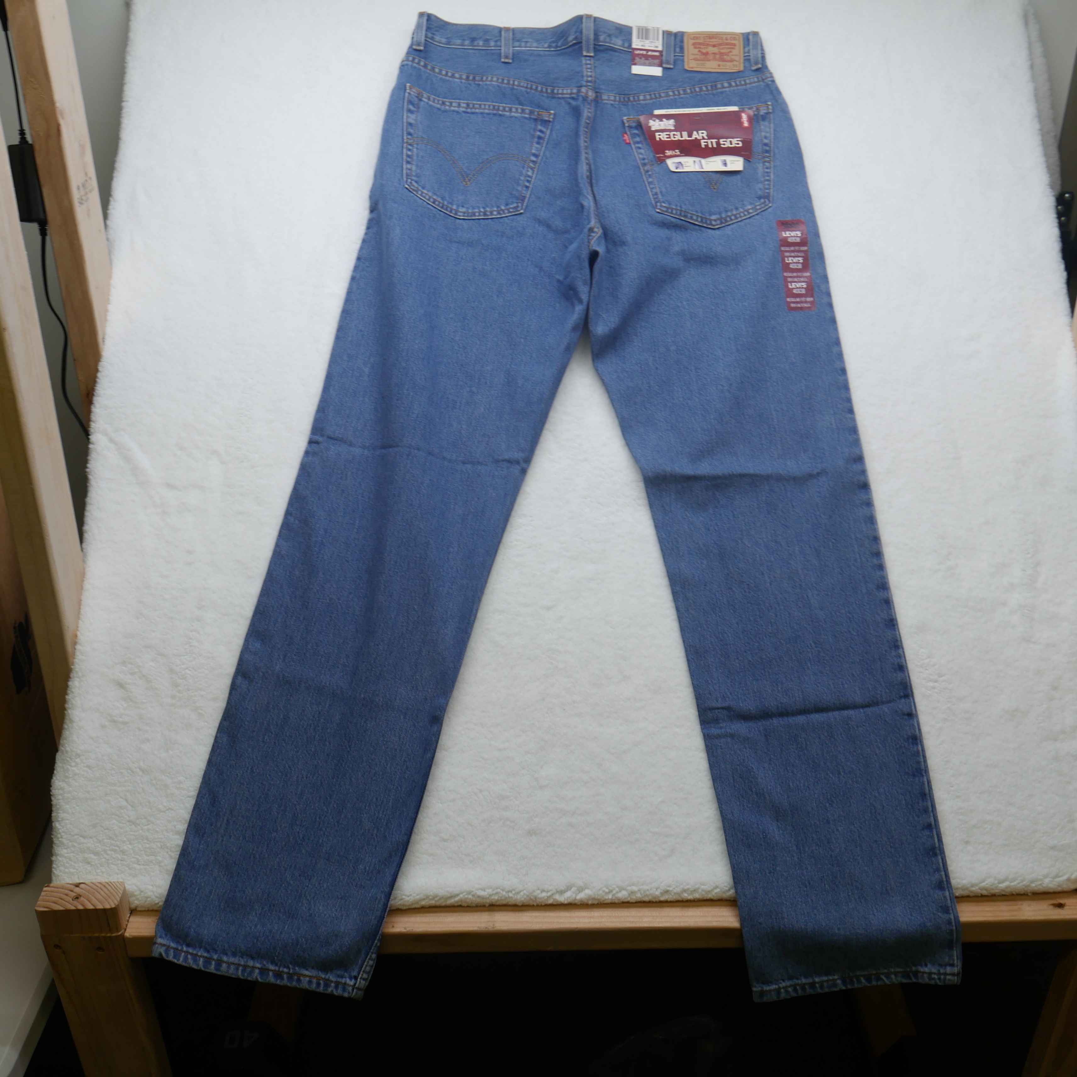 Vintage Levi's 505 Jeans Mens 40x38 Regular Fit Y2K 2000s Big