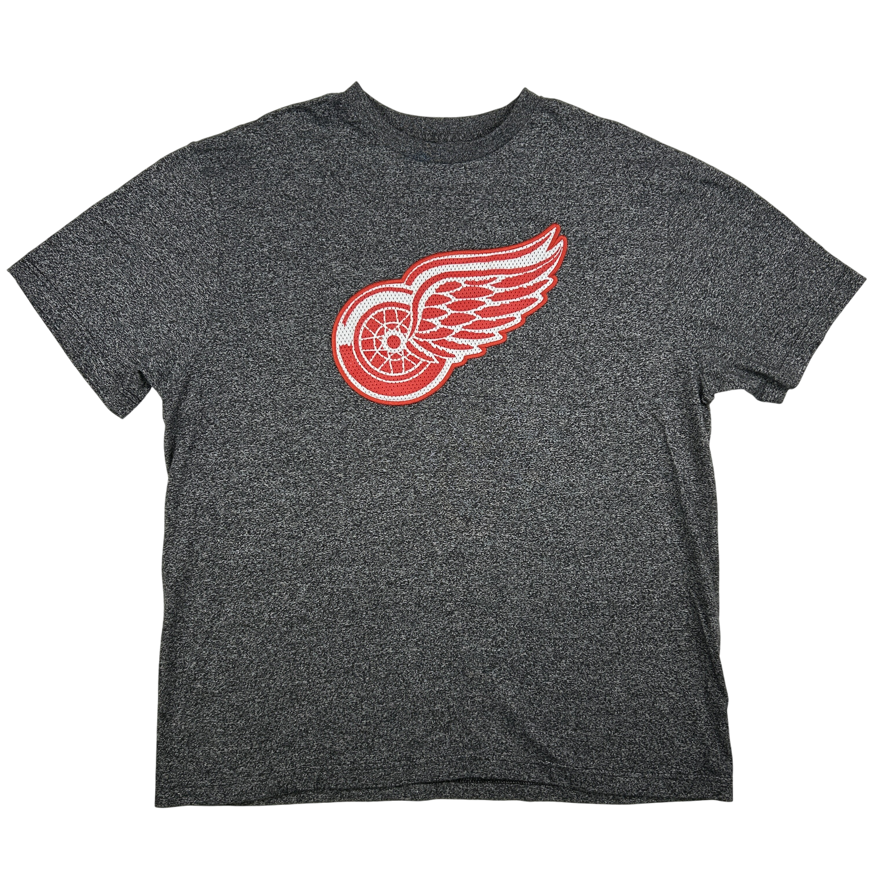 Detroit Red Wings Shirt Mens XL Majestic NHL Gray Logo Graphic Crewneck Tee main product image
